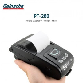 Gainscha PT-280 Steady-Selling Mobile Printer Bluetooth Printer 2” 58mm Receipt Printing Compatible with Android, iOS and Windows Devices (PT-280)